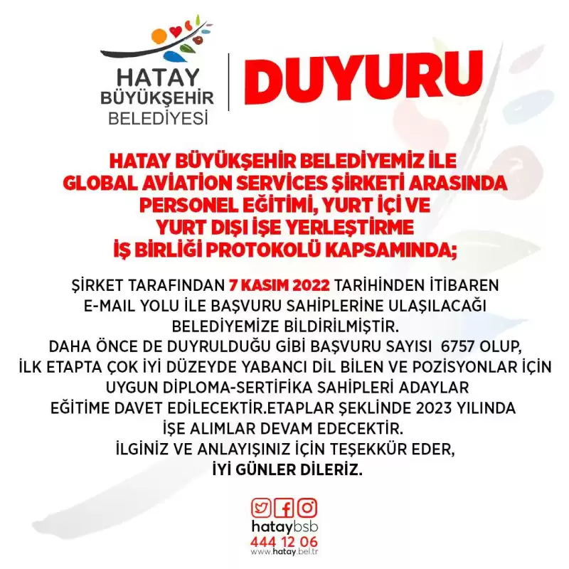 HBB Projesinde Işe Alımlar 7 Kasım’da Duyurulmaya Başlıyor