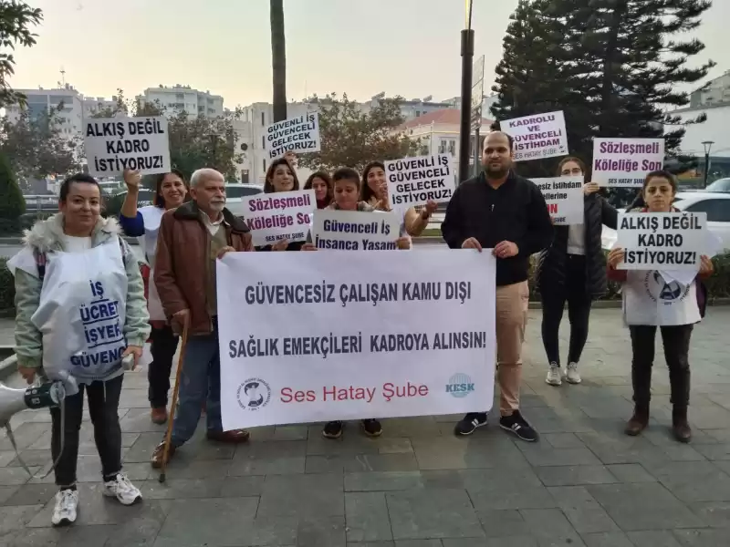 Güvencesiz çalışan Kamudışı Sağlık Emekçileri Kadroya Alınsın