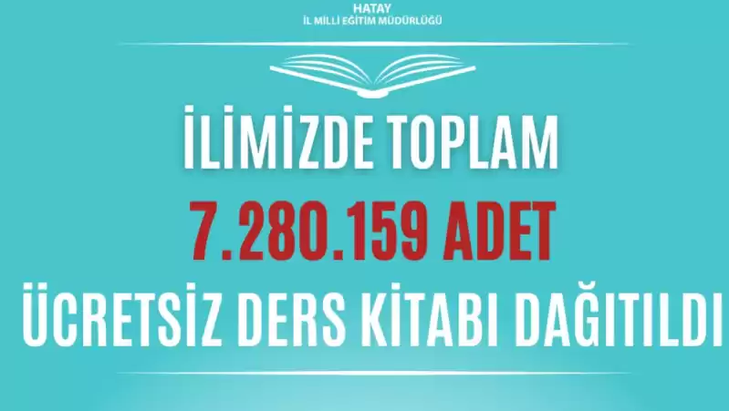 Hatay’da 7 Milyon 280 Bin 159 ücretsiz Kitap Dağıtıldı