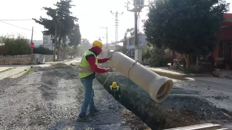 Mağaracık'ta Alt Yapı çalışmaları Sürüyor