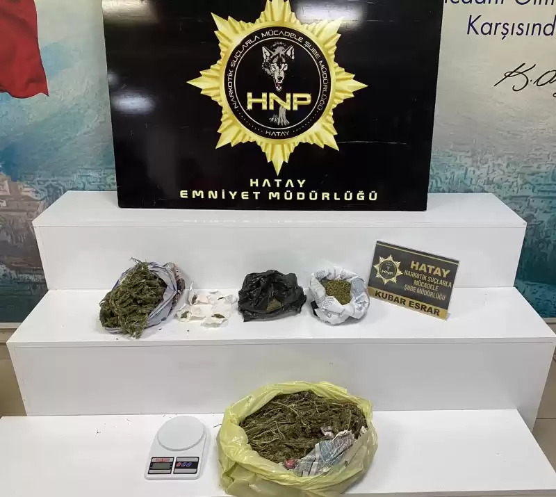 Hatay'da 5 Kilo 151 Gram Esrar Ele Geçirildi