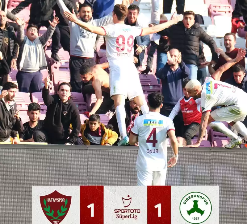 Hatayspor: 1 Giresunspor: 1