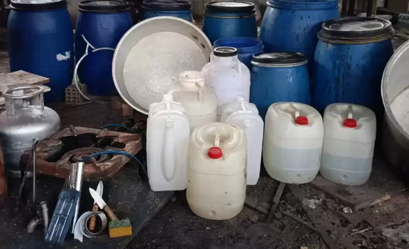 Antakya’da 1000 Litre Sahte Içki Ele Geçirildi