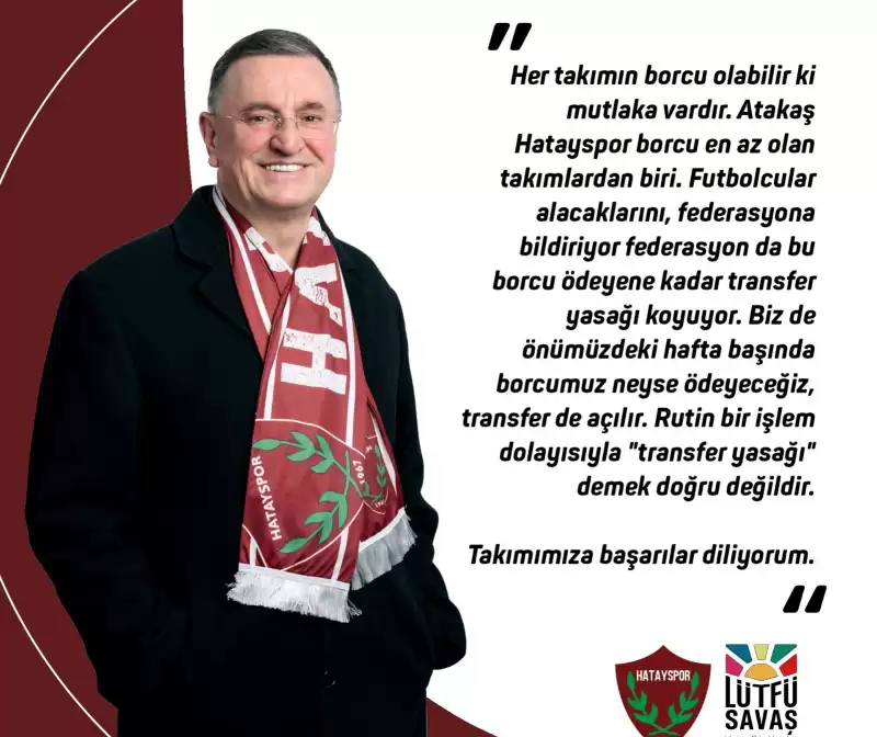 Süper Lig’de Borcu En Az Kulüp Hatayspor