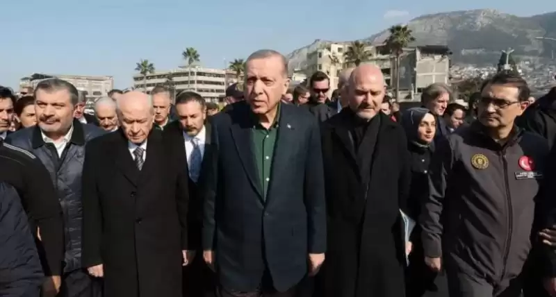 Cumhurbaşkanı Erdoğan Ve MHP Lideri Bahçeli Hatay’da İncelemelerde Bulundular