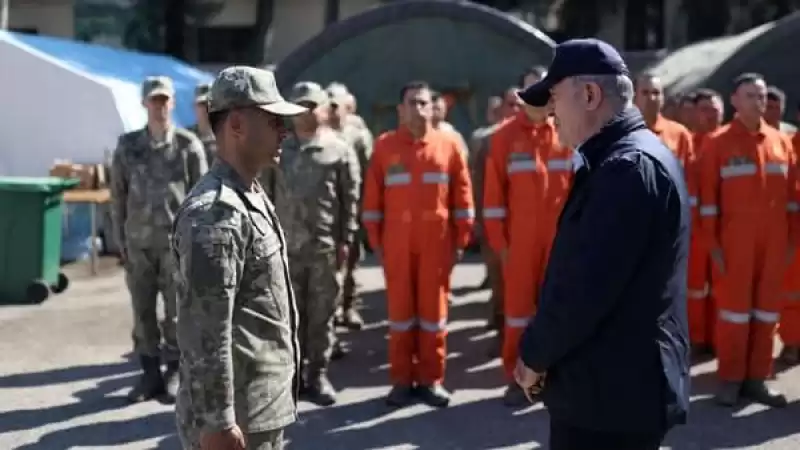 Bakan Akar, Depremin Etkilediği Antakya’da çalışmaları Inceledi