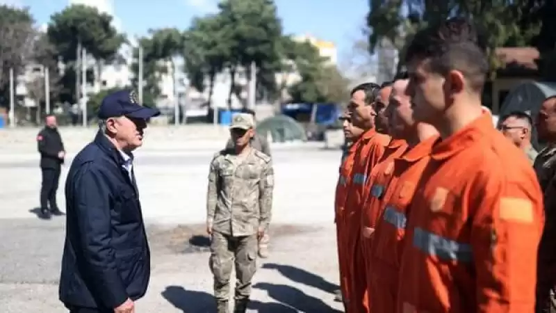 Bakan Akar, Depremin Etkilediği Antakya’da çalışmaları Inceledi