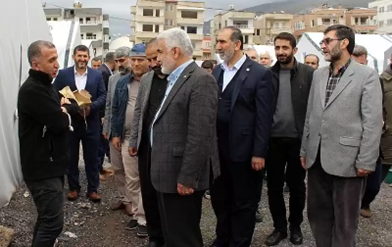 HÜDA PAR Genel Başkanı Yapıcıoğlu, İskenderun'da Depremzedelerle Bir Araya Geldi