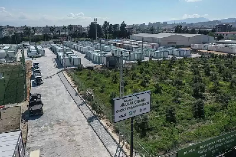 Antakya'da Bursalıların Kurduğu Konteyner Kentlerde 6 Bin Depremzede Barınacak