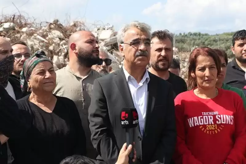 HDP Eş Genel Başkanı Sancar, Hatay'da Ziyaretlerde Bulundu