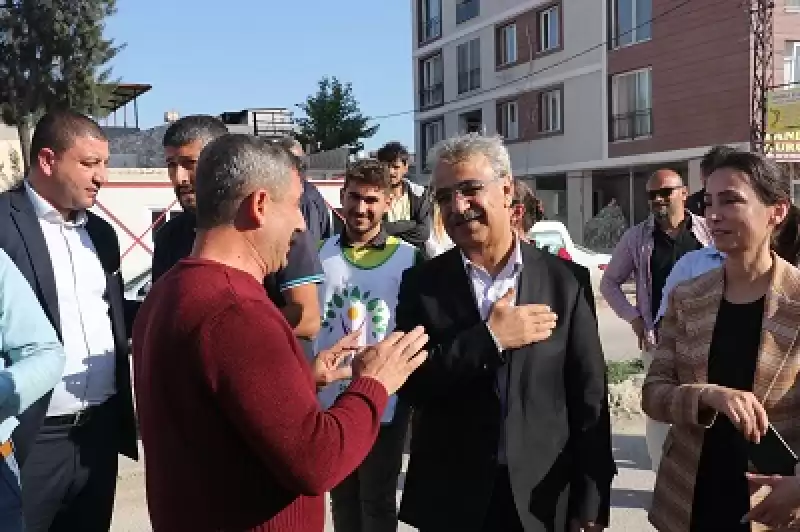 HDP Eş Genel Başkanı Sancar, Hatay'da Ziyaretlerde Bulundu