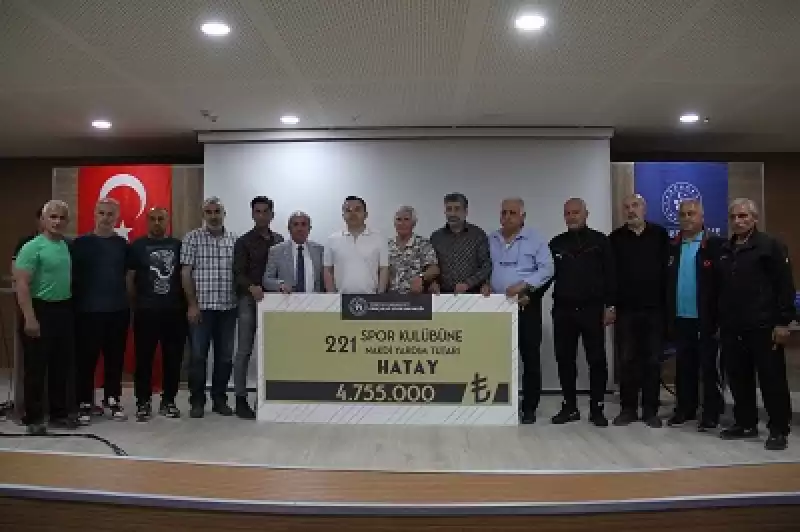 Hatay Ve Osmaniye'de Amatör Spor Kulüplerine Nakdi Yardım Yapıldı