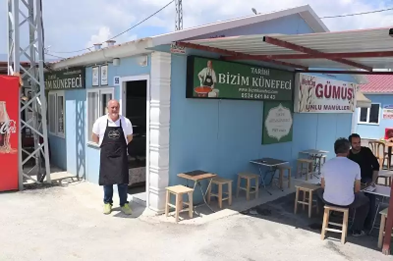 Tescilli Antakya Künefesi Konteyner çarşıda Müşterilere Sunuluyor