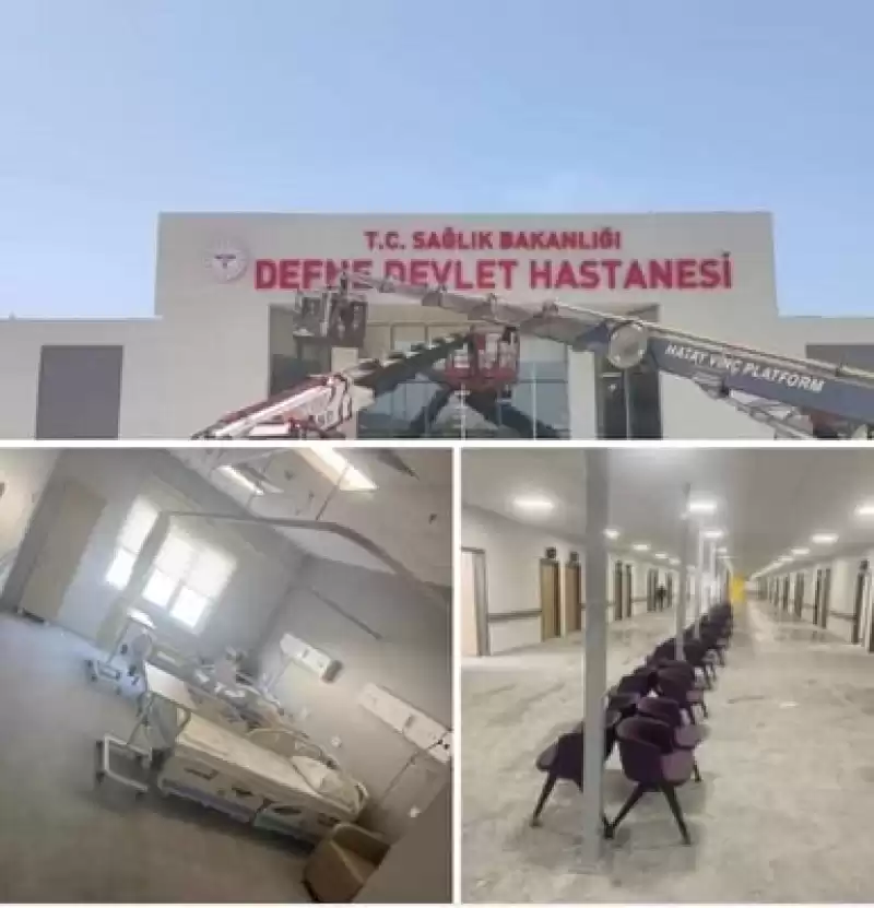 Hatay'da Defne Devlet Hastanesinin Yapımında Sona Gelindi