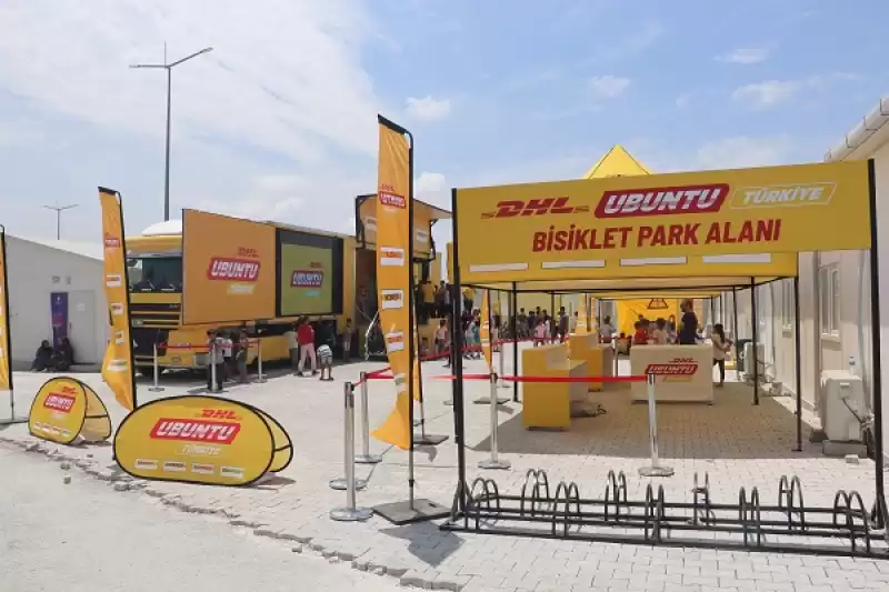 DHL, Hatay'da Bisiklet Istasyonları Ve Mobil Yeşil Enerji Modülleri Kurdu