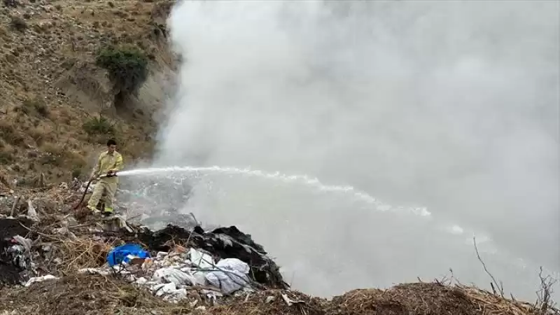 Arsuz'da çöplük Alanda çıkan Yangın Söndürüldü