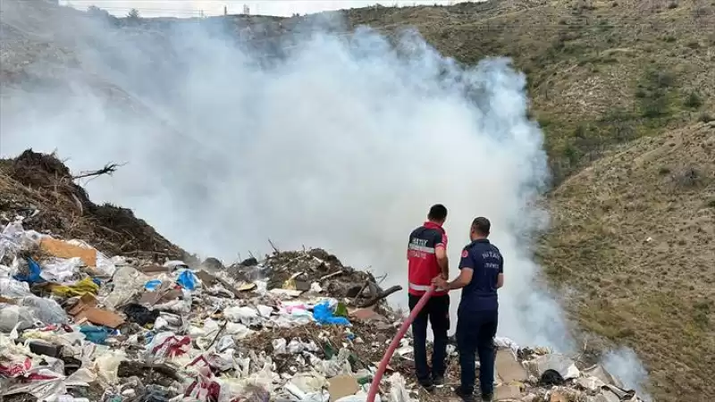 Arsuz'da çöplük Alanda çıkan Yangın Söndürüldü