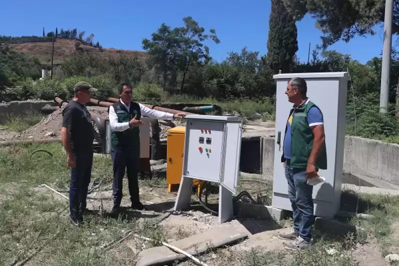 Hatay'da Depremde Zarar Gören Tesisleri Yenileyen DSİ çiftçiyi Suyla Buluşturdu