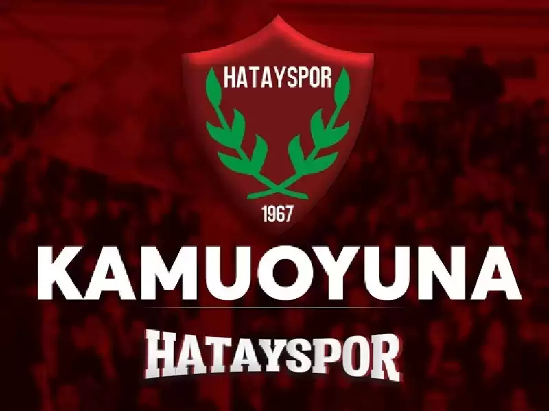 Hatayspor Kongre Yapmadan Yönetim Yaptı