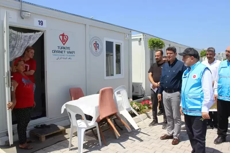 Hatay'da TDV Ve DİTİB Tarafından Yaptırılan 2 Bin 23 Konteynere Depremzedeler Yerleşti