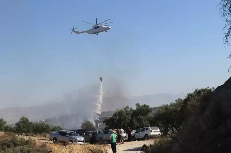 Hatay'da Zeytinlik Ve Ormanlık Alanda çıkan Orman Yangınına Müdahale Ediliyor