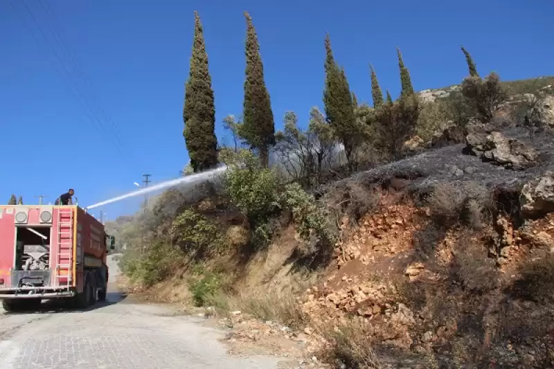  Hatay’da Zeytin Bahçesinde çıkan Yangın Söndürüldü