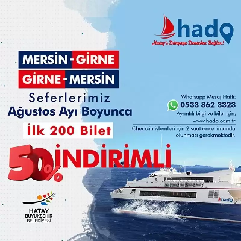 HBB Deniz Otobüslerinden Ağustos Ayına özel Ilk 200 Bilete Yüzde 50 Indirim 