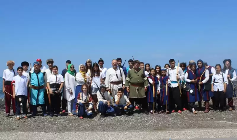 Hatay'da 30 Ağustos Zafer Bayramı Kutlamaları Kapsamında Denize Ok Atıldı