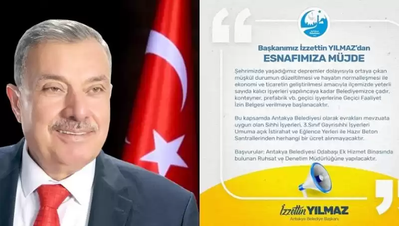 Yılmaz Esnafa Geçici Faaliyet Izin Belgesi Vereceğiz 