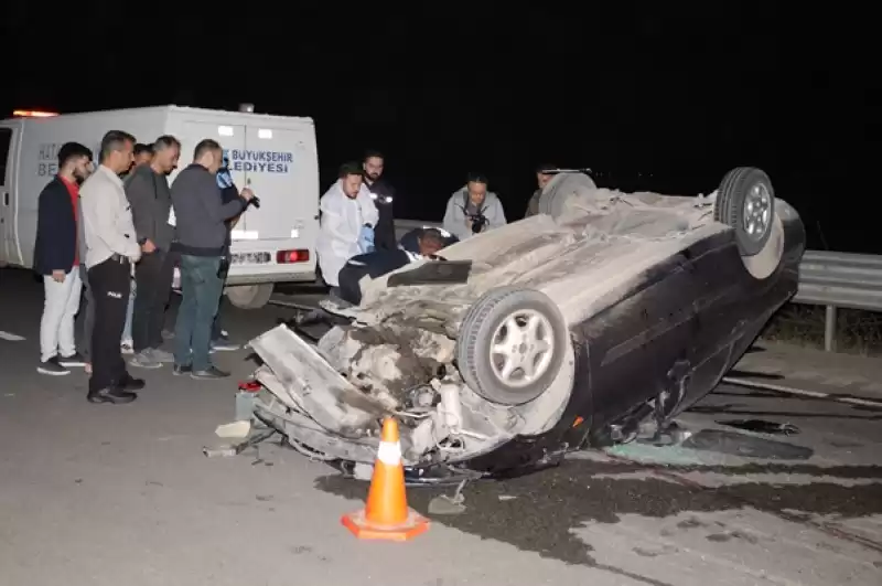 Hatay'da Devrilen Otomobildeki 1 Kişi öldü, 1 Kişi Yaralandı