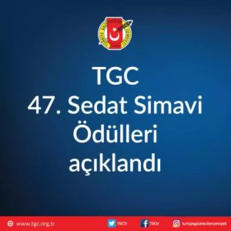 TGC 47. Semavi Simavi ödülleri Açıklandı