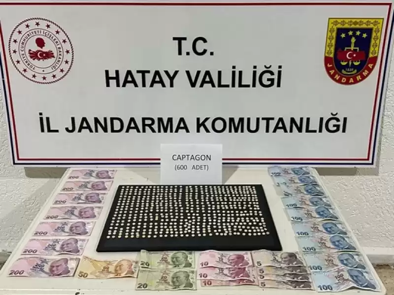 Hatay'da 600 Uyuşturucu Hap Ele Geçirildi