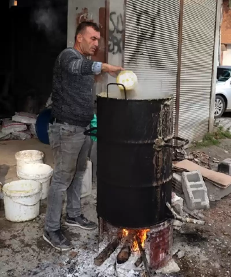 Zeytin Sezonunda Sona Gelindi, Şimdi Sabun Kazanları Kaynıyor