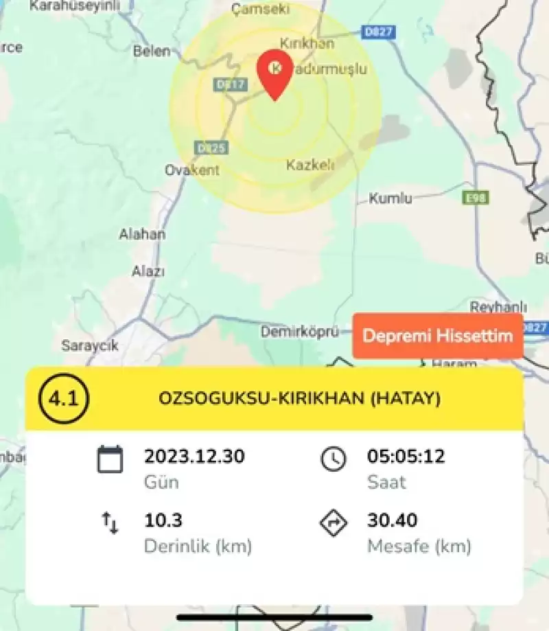 Sabaha Karşı Kırıkhan Sallandı!