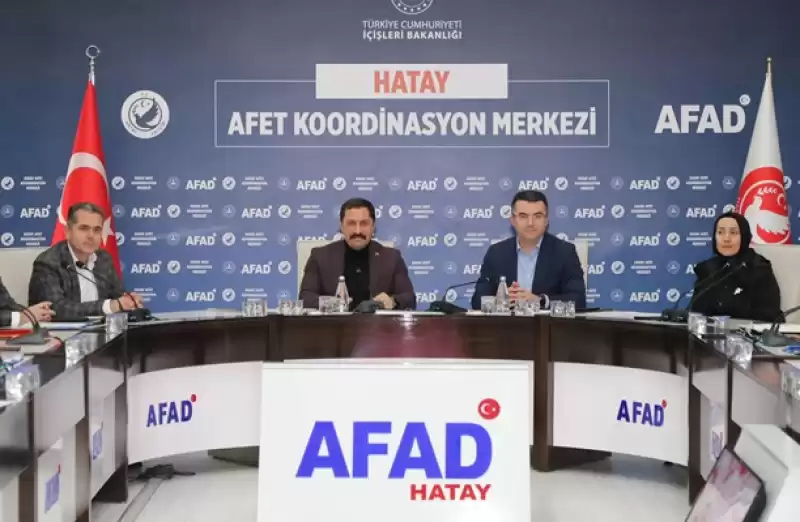 AFAD'da Vali Başkanlığında 'kalıcı Konutlar'la Ilgili Toplandı