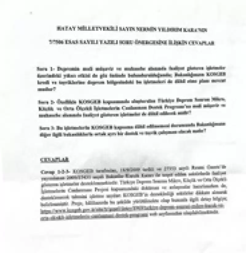 İçerik Ve Biçim Olarak çok Zayıf Bir Yanıt Aldık