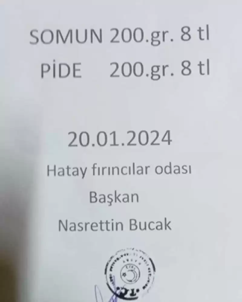 Hatay'da Ekmeğe Zam; 200 Gram Ekmek 8 Lira