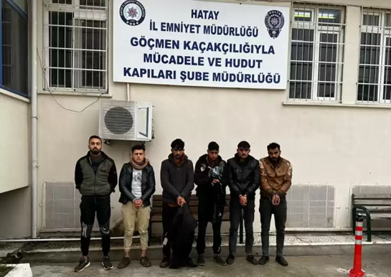 Hatay'da 10 Düzensiz Göçmen Yakalandı