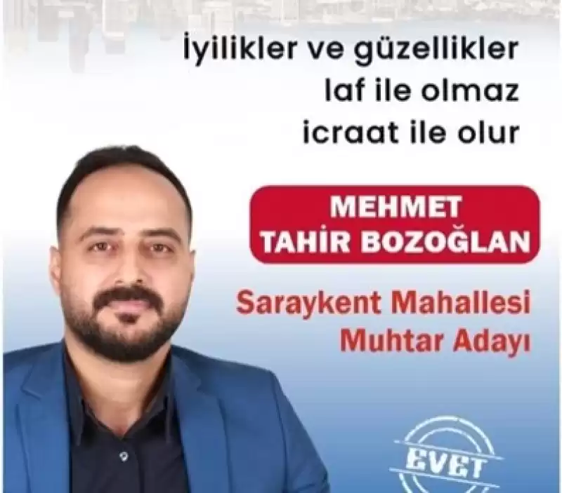 Bozoğlan: Iyilikler, Güzellikler Laf Ile Olmaz Icraatla Olur