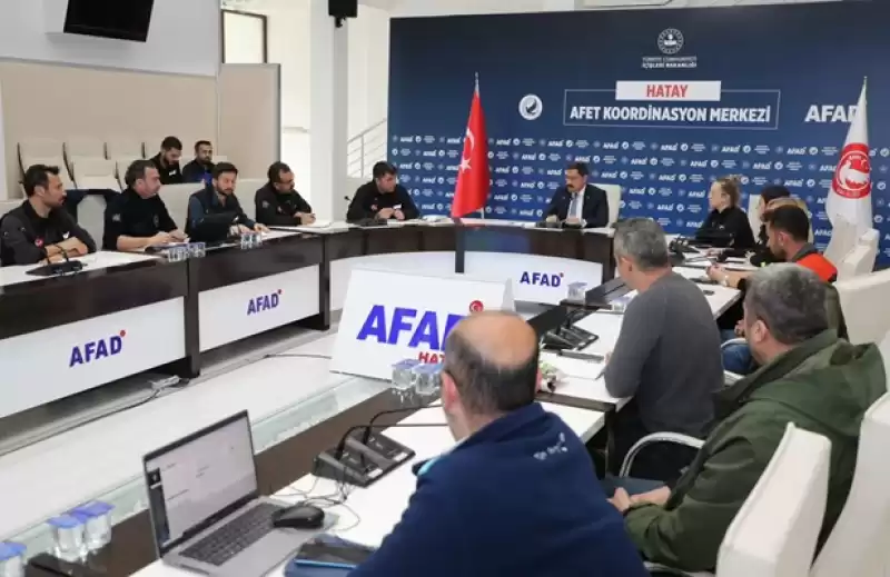 Hatay'da Sağanak Nedeniyle Kriz Masası Oluşturuldu