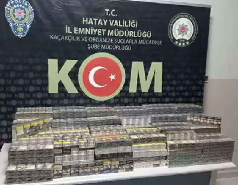 Hatay'da 3 Bin 10 Paket Kaçak Sigara Ele Geçirildi