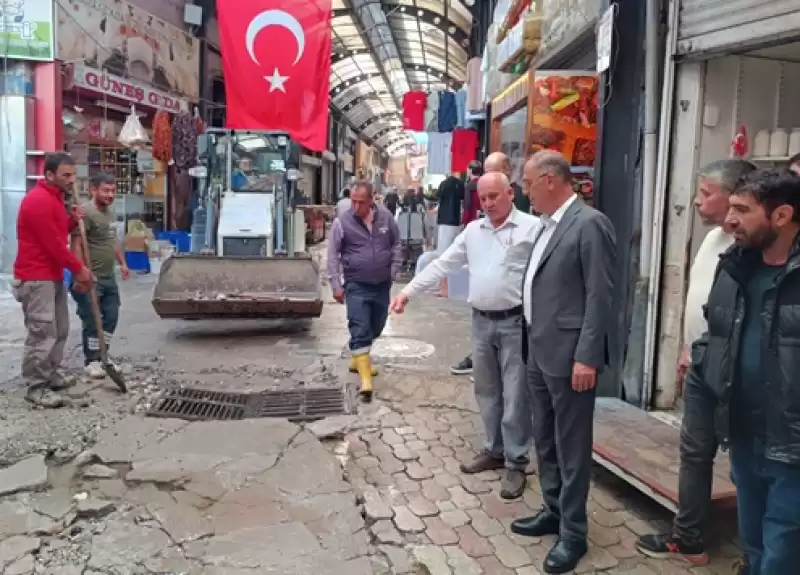 Başkan Yapar, Uzun çarşı Esnafını Yalnız Bırakmadı