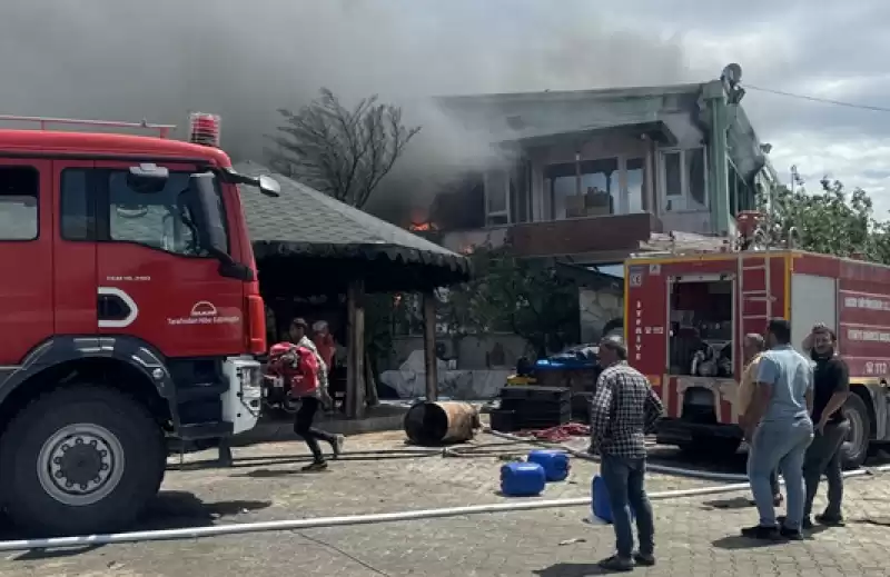 Hatay'da Zeytinyağı Fabrikasında çıkan Yangın Söndürüldü