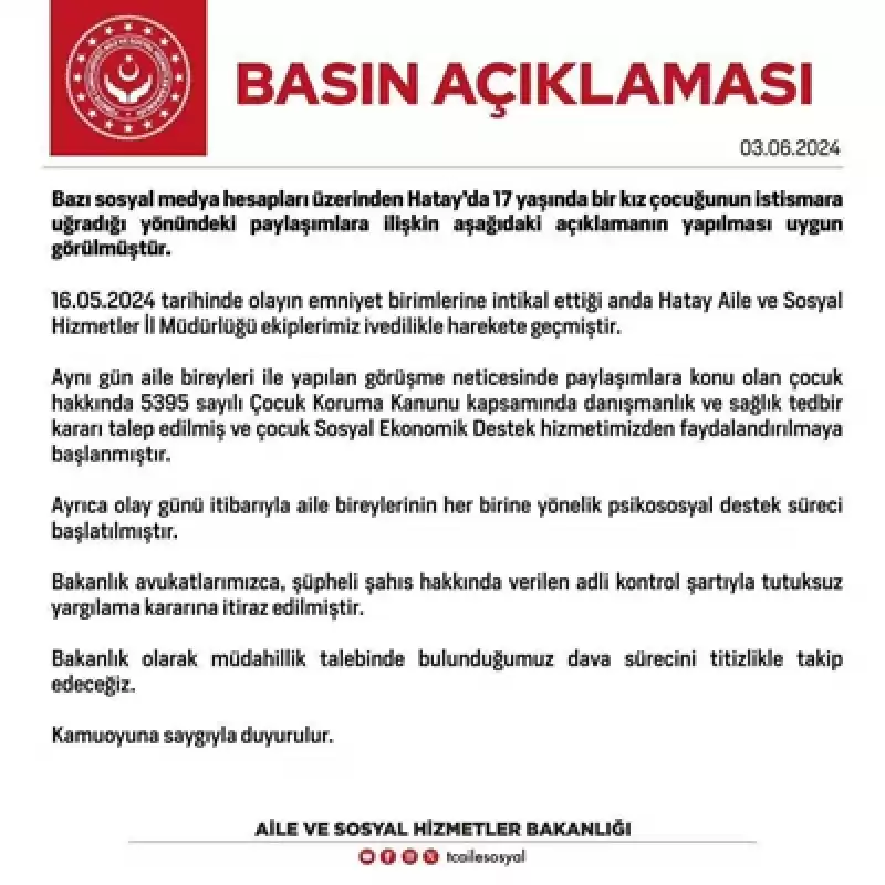 İstismar Iddiası, Aile Ve Sosyal Hizmetler Bakanlığı’nı Harekete Geçirdi