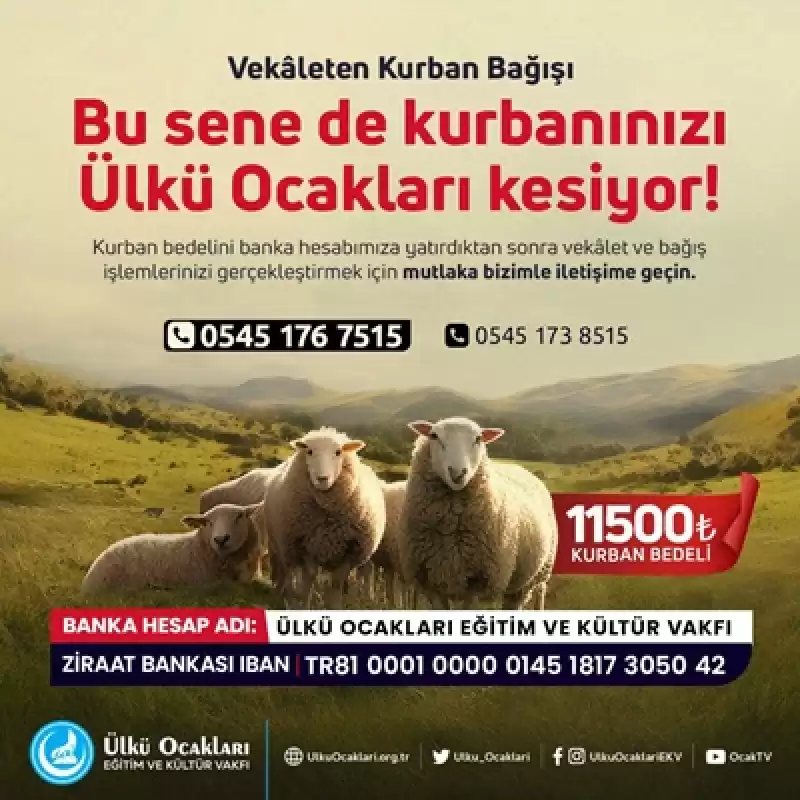 Ülkü Ocakları, Depremzedeler Için Kurban Kesecek