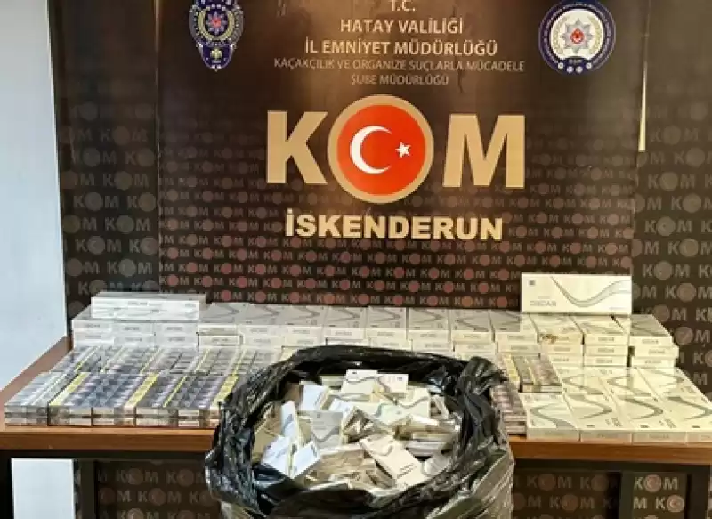 Arsuz'da 1640 Paket Gümrük Kaçağı Sigara Ele Geçirildi