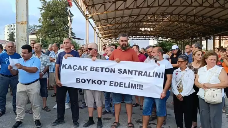 Mahalle Halkı Beton Santralını Boykot Etti!