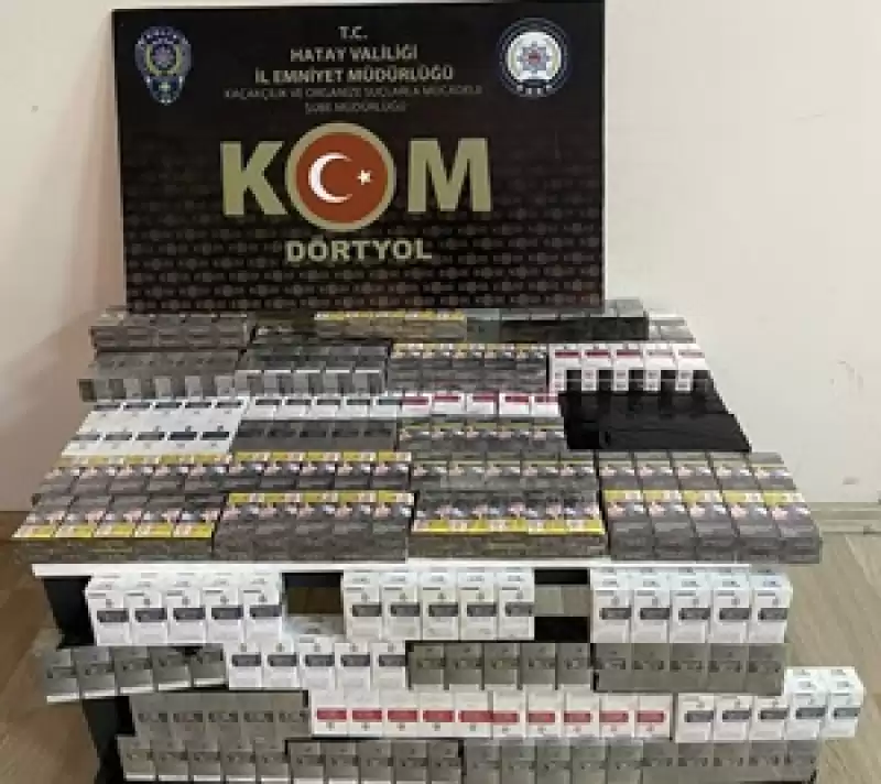 Hatay'da 4 Bin 90 Paket Kaçak Sigara Ele Geçirildi