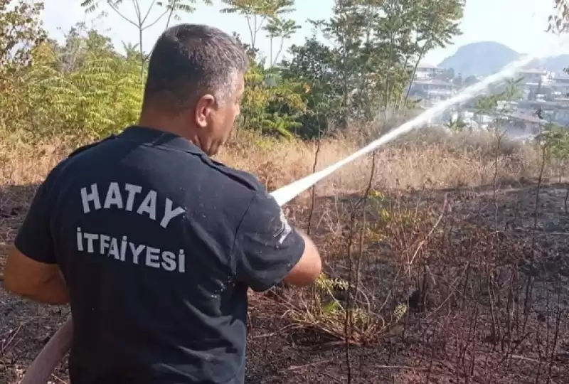 Defne Ilçesindeki Bahçe Yangını Büyümeden Söndürüldü 