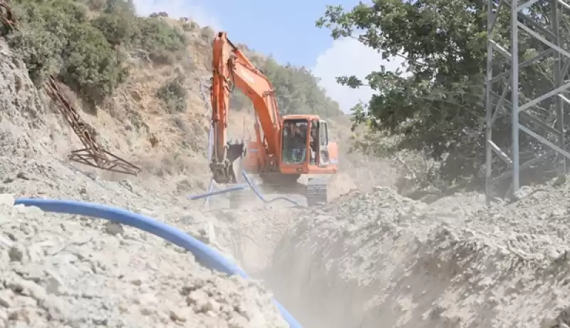 Yayladağı Aydın Bahçe’nin Içme Suyu Iletim Tesisi Yenileniyor